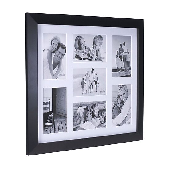 Malden 7-Op. Berkeley Matted Blk. 7-Opening Collage Frame