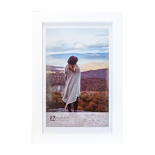 Malden 11x17/12x19 White Manhattan Dg 1-opening Wall Frame