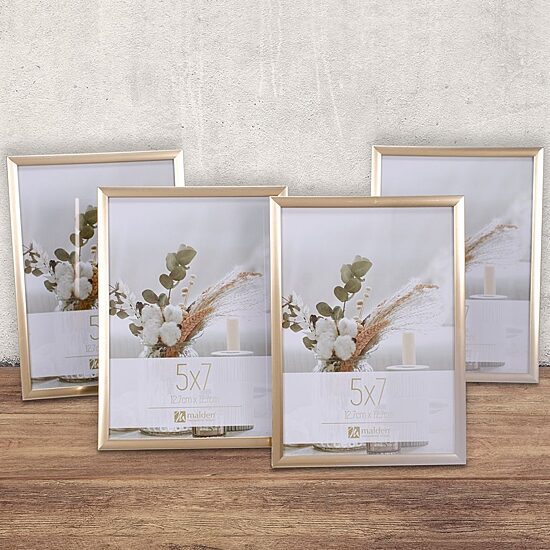 Malden 4pk 5x7 Tt Gold 4-pc. Picture Frame Set