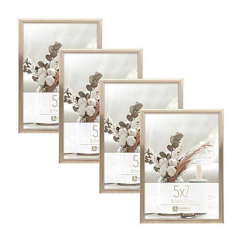Malden 4pk 5x7 Tt Gold 4-pc. Picture Frame Set In Yellow
