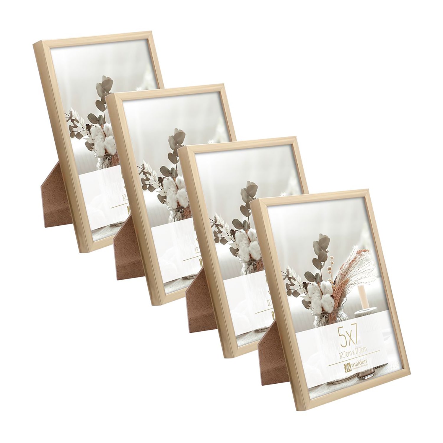 Malden 4pk 5x7 Tt Gold 4-pc. Picture Frame Set
