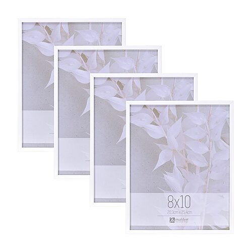 Malden 4pk Tt 8x10 White 4-pc. Picture Frame Set