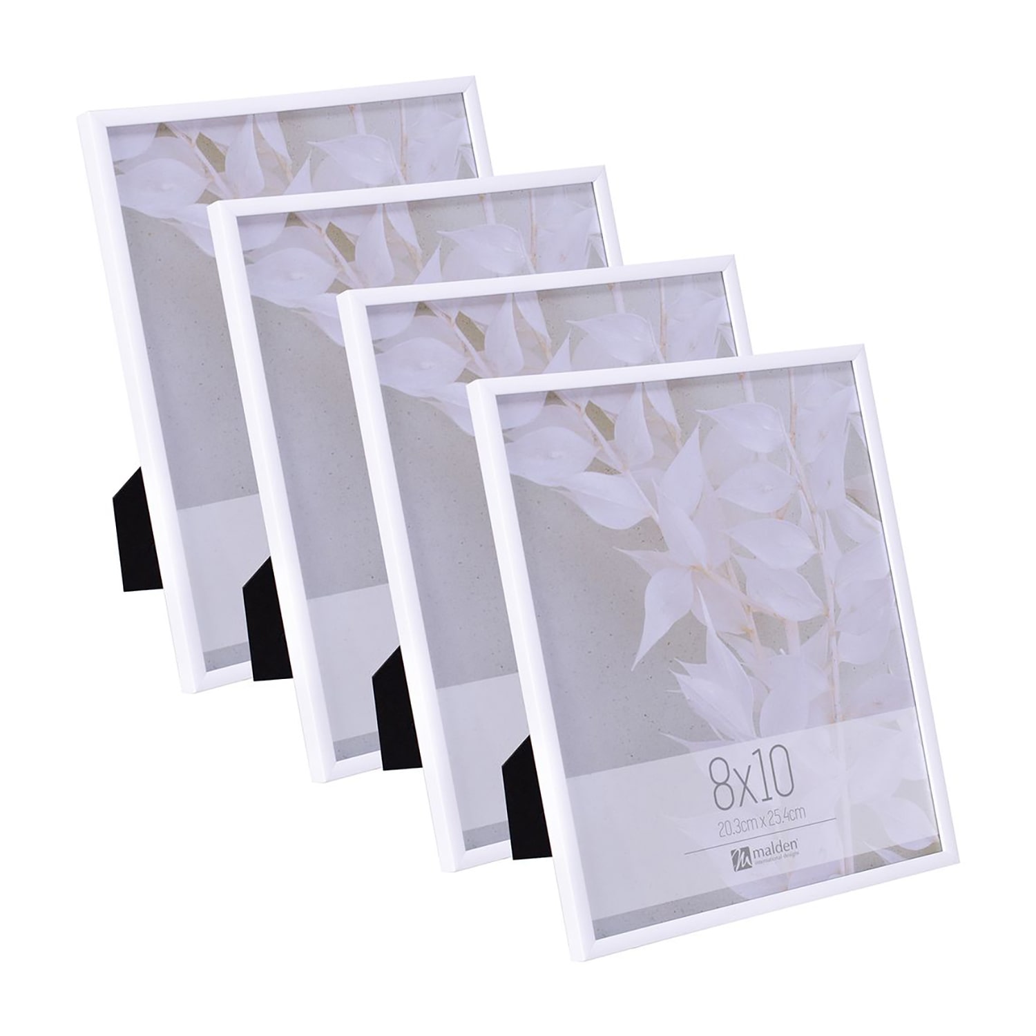 Malden Tt 8x10 White 4-pc. Picture Frame Set