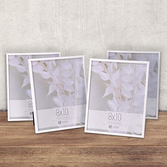 Malden Tt 8x10 White 4-pc. Picture Frame Set