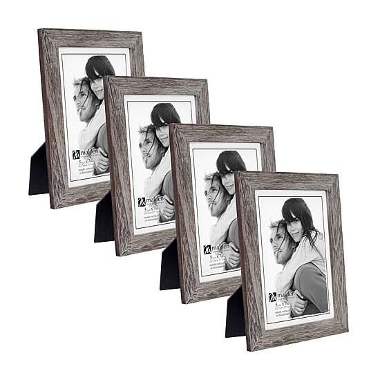 Malden 5x7 Gray Ridge Linear 4-pc. Picture Frame Set