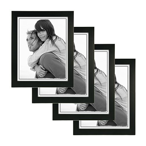 Malden 4 Pk 8x10 Black Linear 4-pc. Picture Frame Set