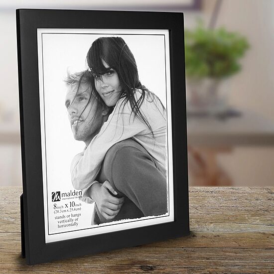 Malden 8x10 Black Linear 4-pc. Picture Frame Set