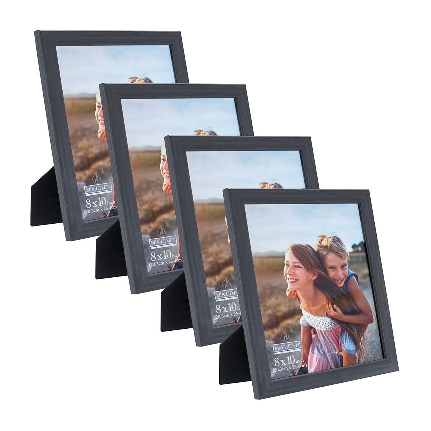 Malden 4 Pk 8x10 Dark Gray Gv 4-pc. Picture Frame Set