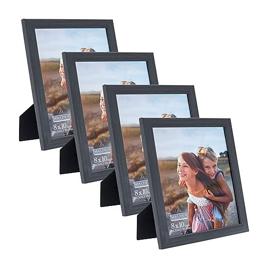 Malden 4 Pk 8x10 Dark Gray Gv 4-pc. Picture Frame Set