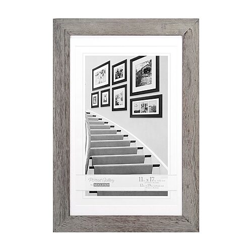 Malden 11x17/12x19 Gray Dist. Manhatt 1-opening Wall Frame