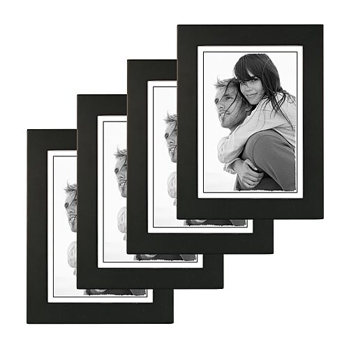 Malden 4 Pk 5x7 Linear-black 4-pc. Picture Frame Set
