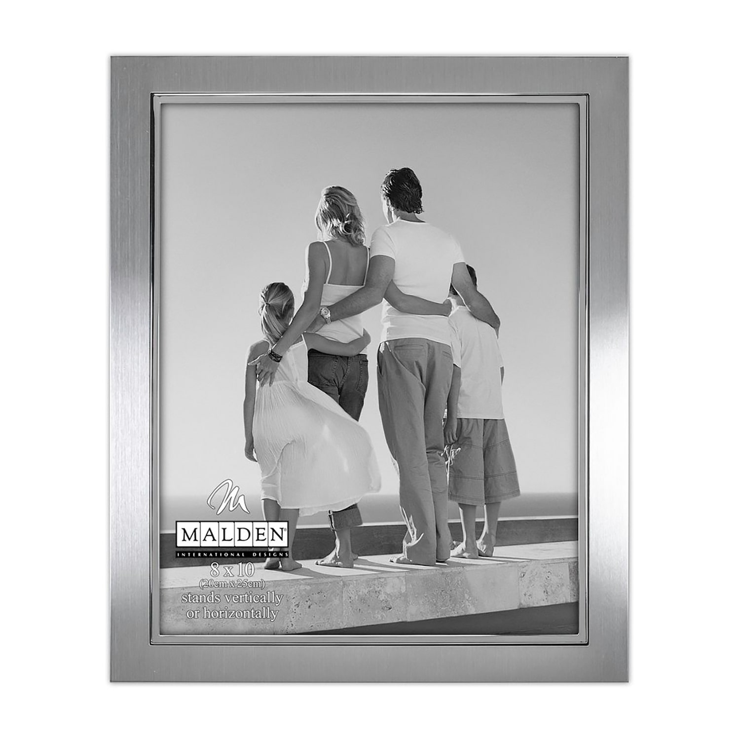 Malden 8x10 Salisbury 2-Tone Slv Metal 1-Opening Tabletop Frame