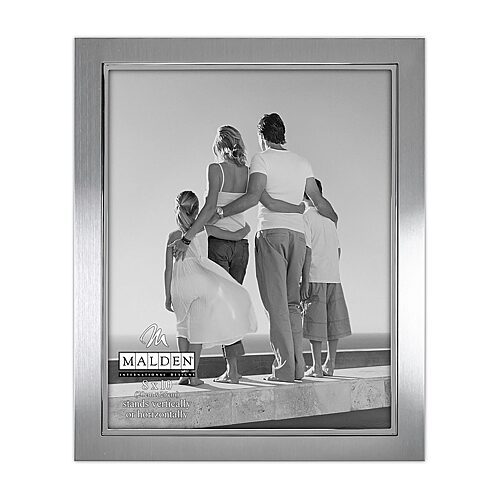 Malden 8x10 Salisbury 2-tone Slv Metal 1-opening Tabletop Frame In Silver