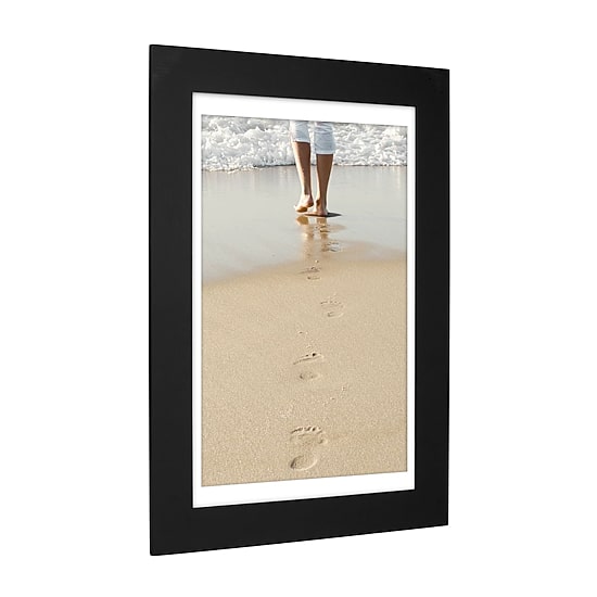 Malden 11x17/12x19 Manhattan Black 1-Opening Wall Frame