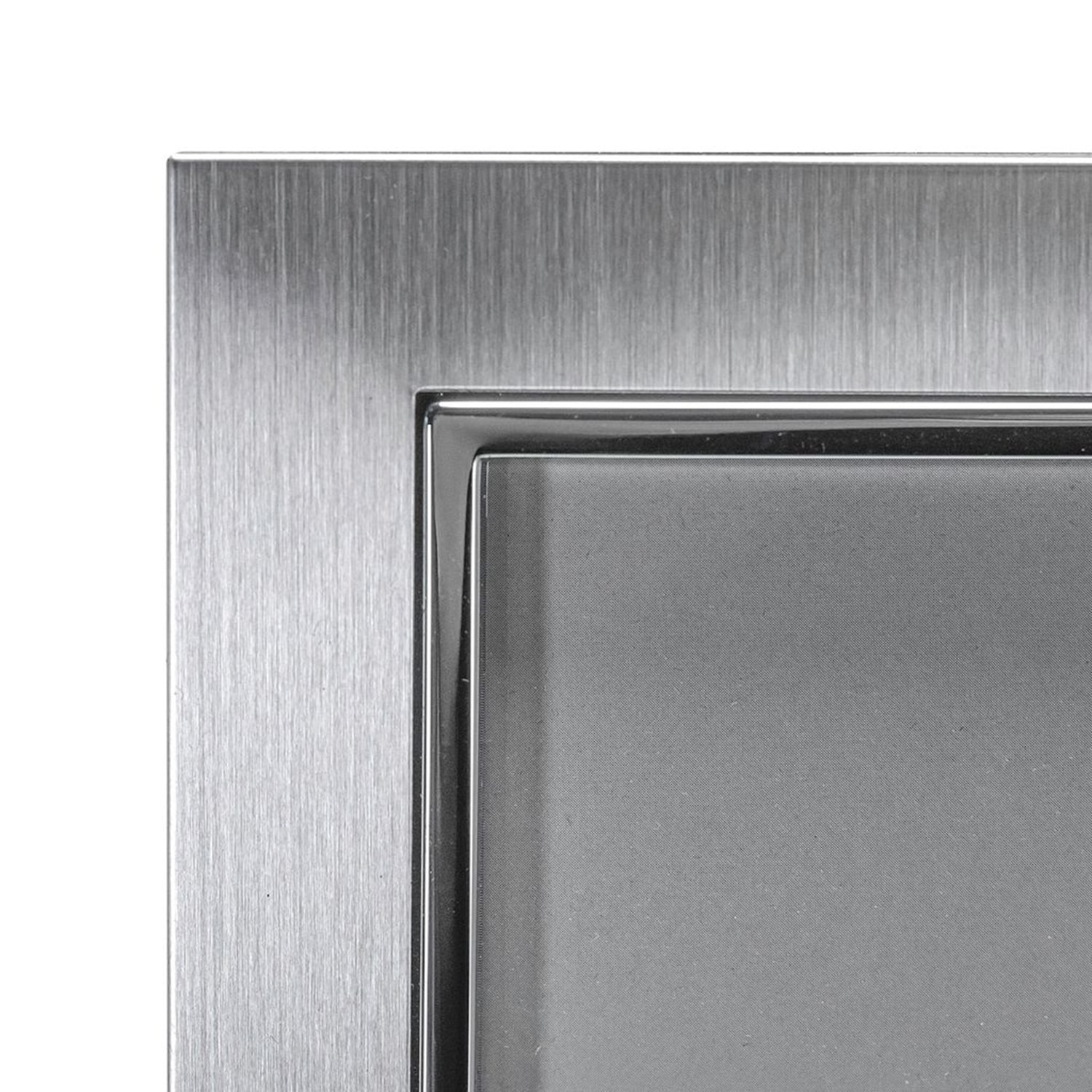 Malden 8x10 Salisbury 2-Tone Slv Metal 1-Opening Tabletop Frame