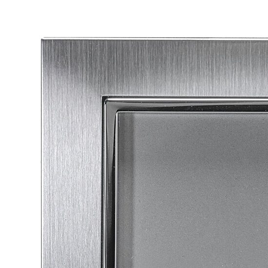 Malden 8x10 Salisbury 2-Tone Slv Metal 1-Opening Tabletop Frame