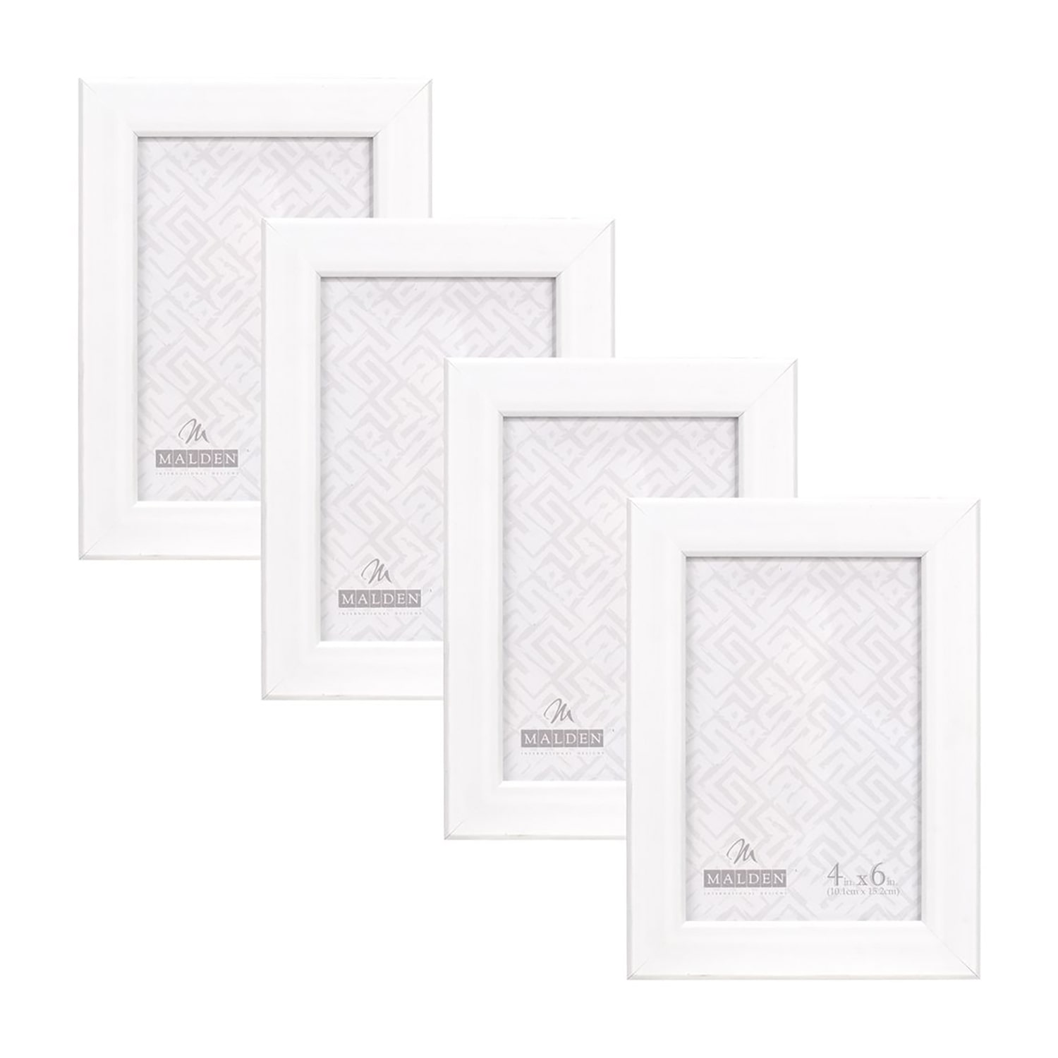 Malden 4x6 White Mjr Gv 4-pc. Picture Frame Set