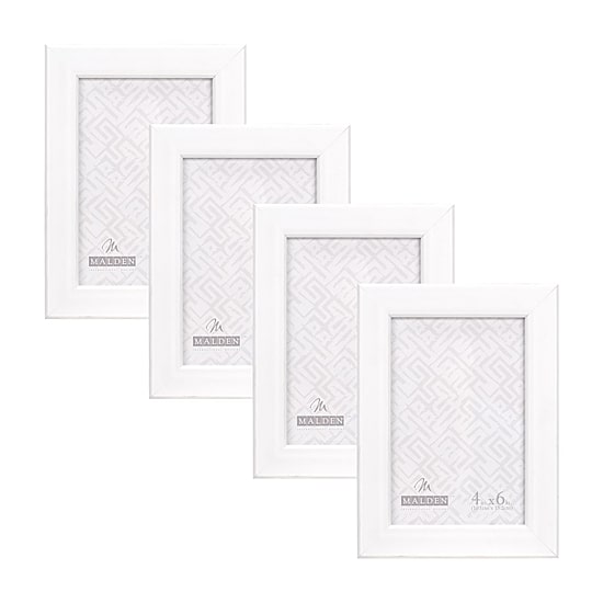 Malden 4x6 White Mjr Gv 4-pc. Picture Frame Set