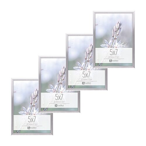 Malden 4 Pk 5x7 Tt Silver 4-pc. Picture Frame Set