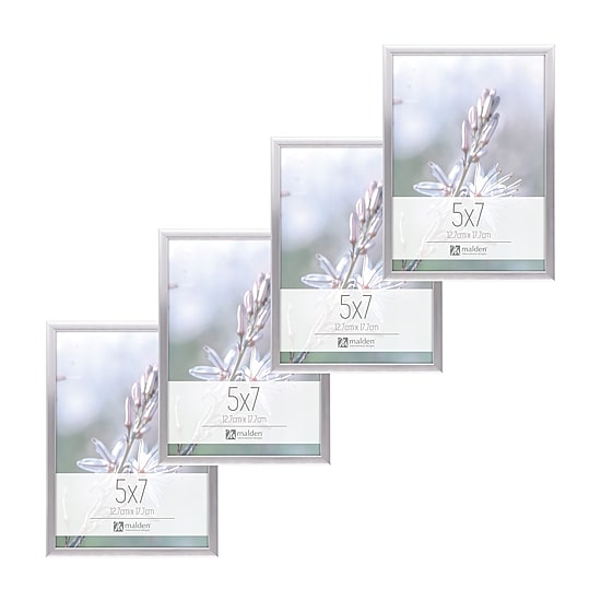 Malden 4 Pk 5x7 Tt Silver 4-pc. Picture Frame Set