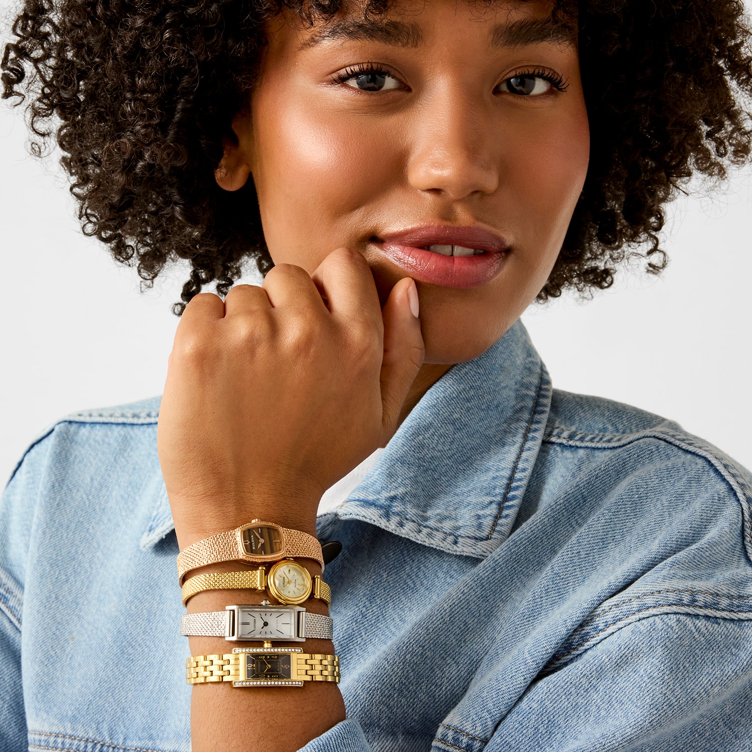 Bulova Goddess Of Time Womens Rose Goldtone Stainless Steel Bracelet Watch 97l185