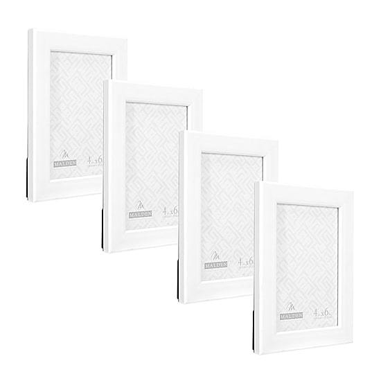 Malden 4x6 White Mjr Gv 4-pc. Picture Frame Set