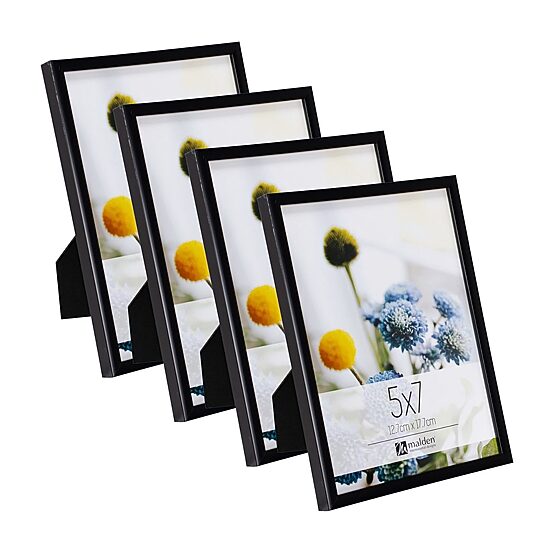 Malden 5x7 Tt Black 4-pc. Picture Frame Set