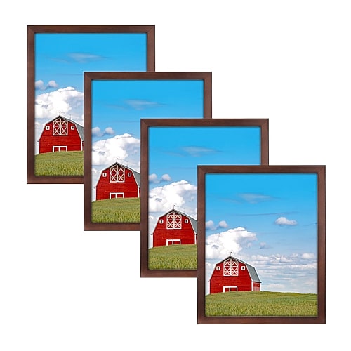 Malden 4 Pk 8x10 Walnut Concepts 4-pc. Picture Frame Set In Brown