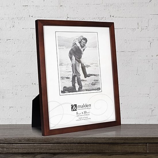 Malden 4 Pk 8x10 Walnut Concepts 4-pc. Picture Frame Set