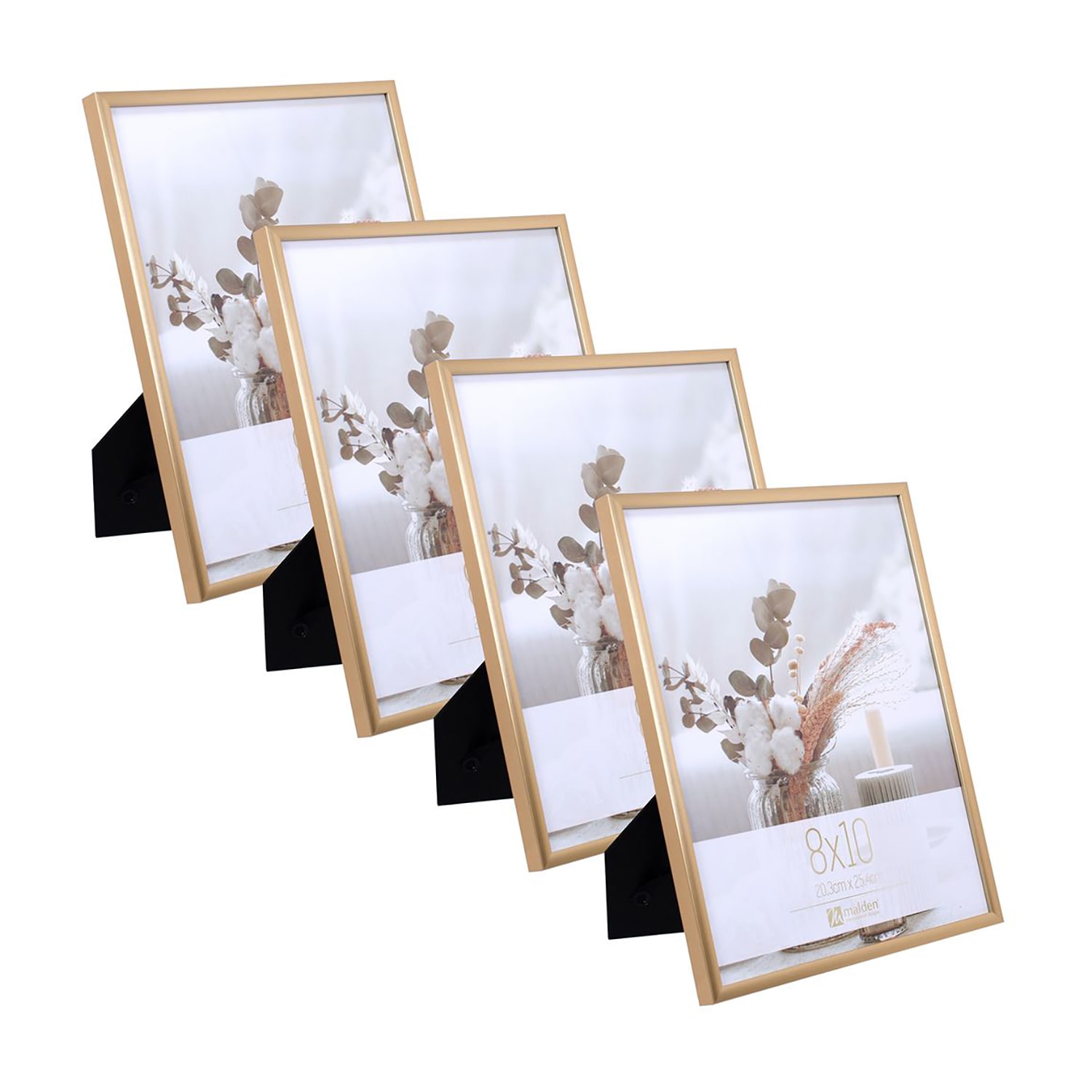 Malden 4pk. 8x10 Tt Gold 4-pc. Picture Frame Set
