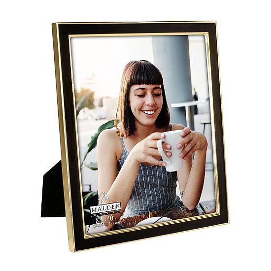 Malden 8x10 Gold W/Black Epoxy 1-Opening Tabletop Frame