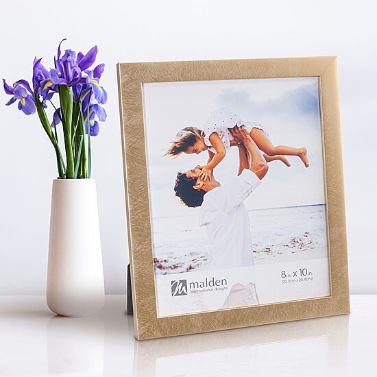 Malden 4 Pk. 8x10 Gold Linear 4-pc. Picture Frame Set