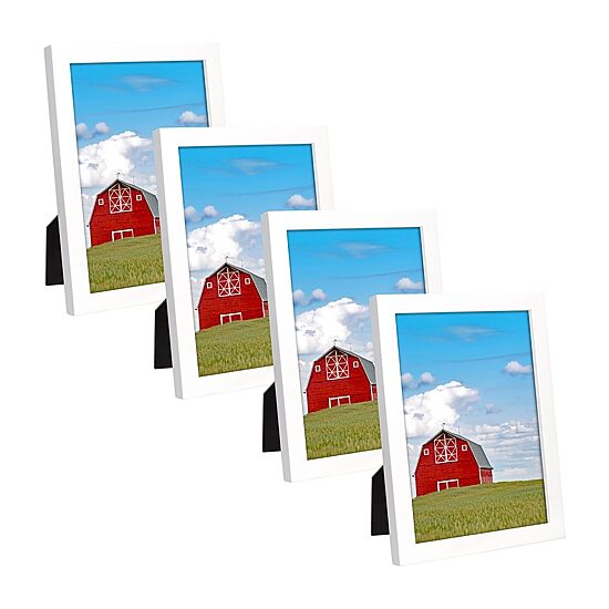 Malden 4 Pk 5x7 White 4-pc. Picture Frame Set