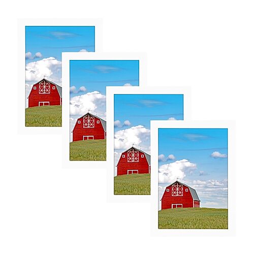 Malden 4 Pk 5x7 White 4-pc. Picture Frame Set