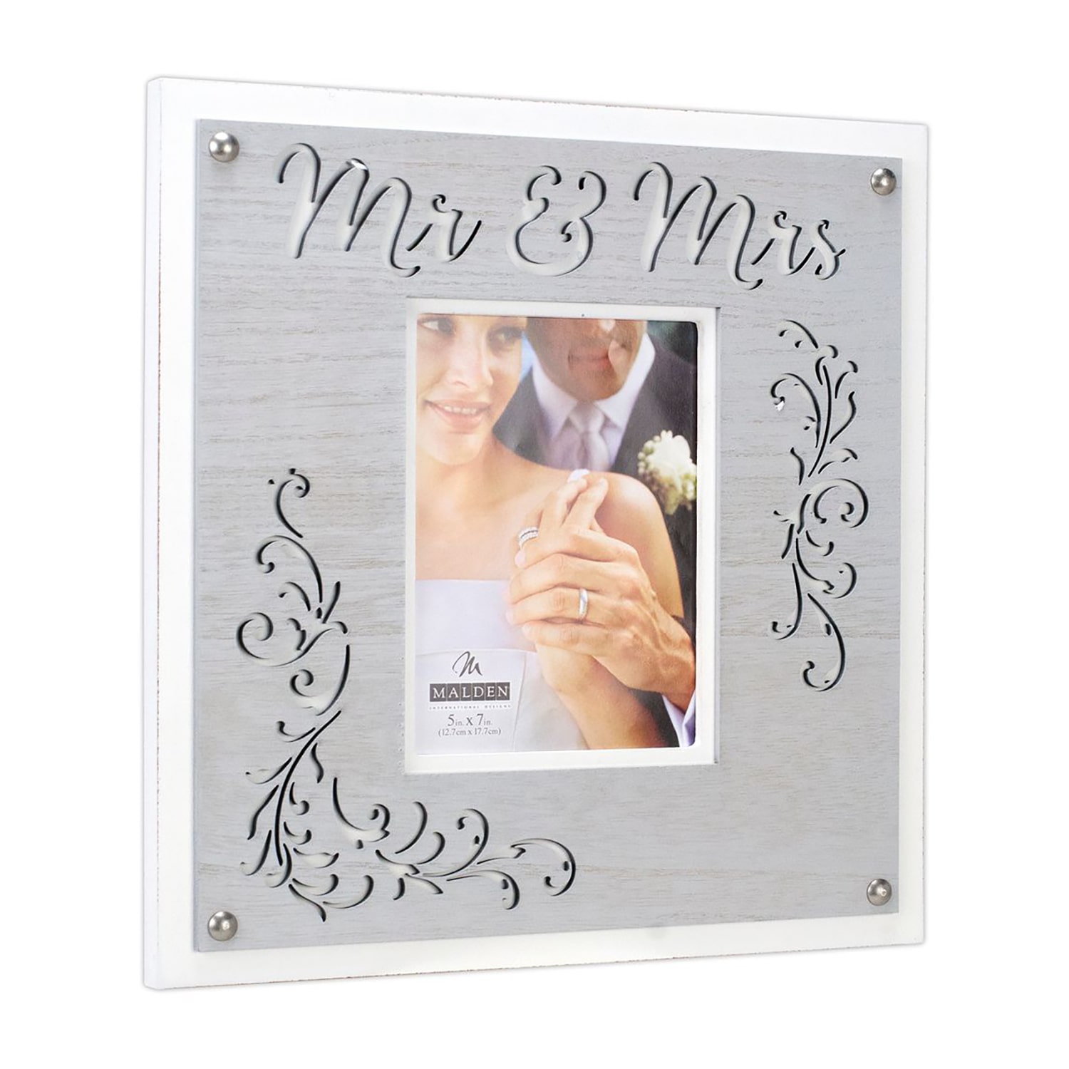 Malden 5x7/12x13 Mr & Mrs. Layer 1-Opening Wall Frame