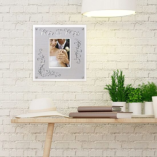 Malden 5x7/12x13 Mr & Mrs. Layer 1-Opening Wall Frame