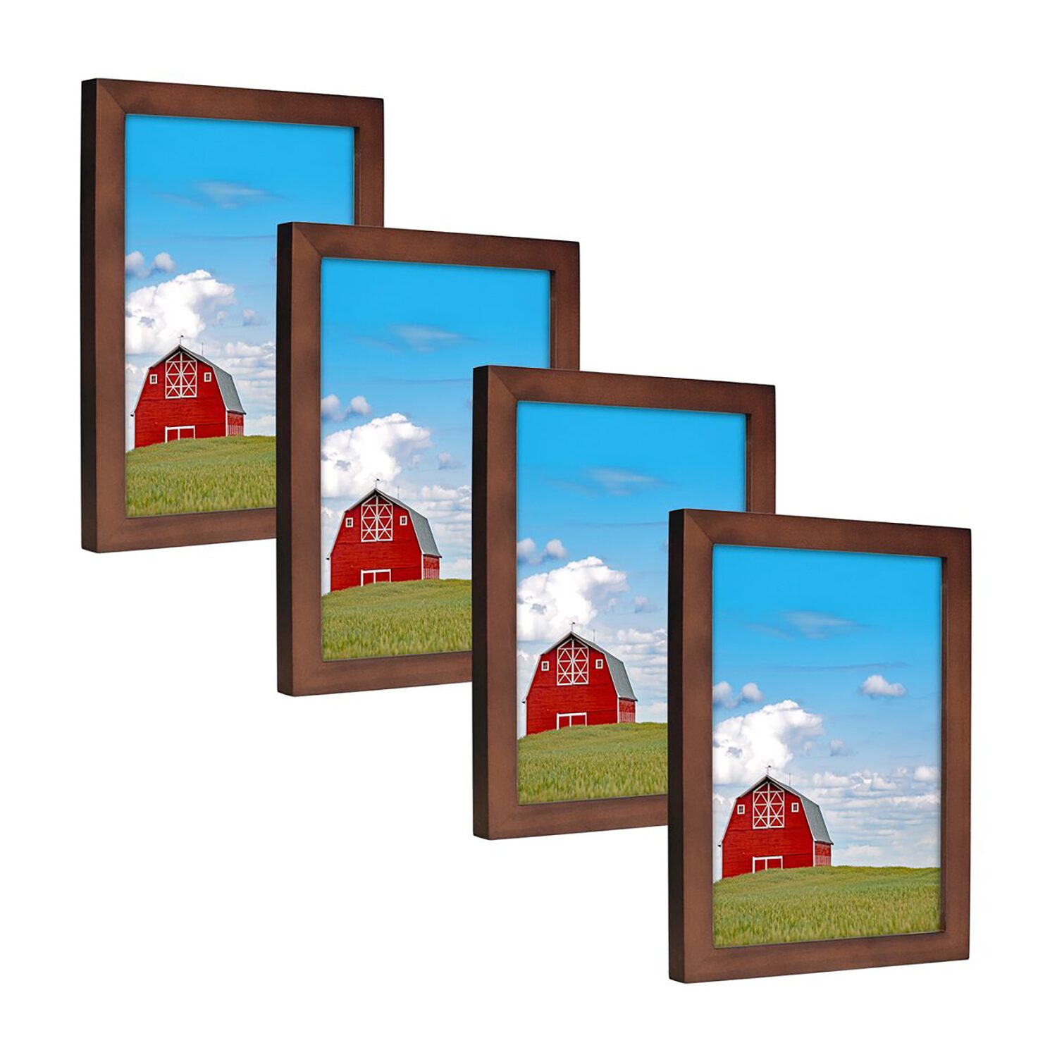 Malden 4 Pk 5x7 Walnut Concepts 4-pc. Picture Frame Set