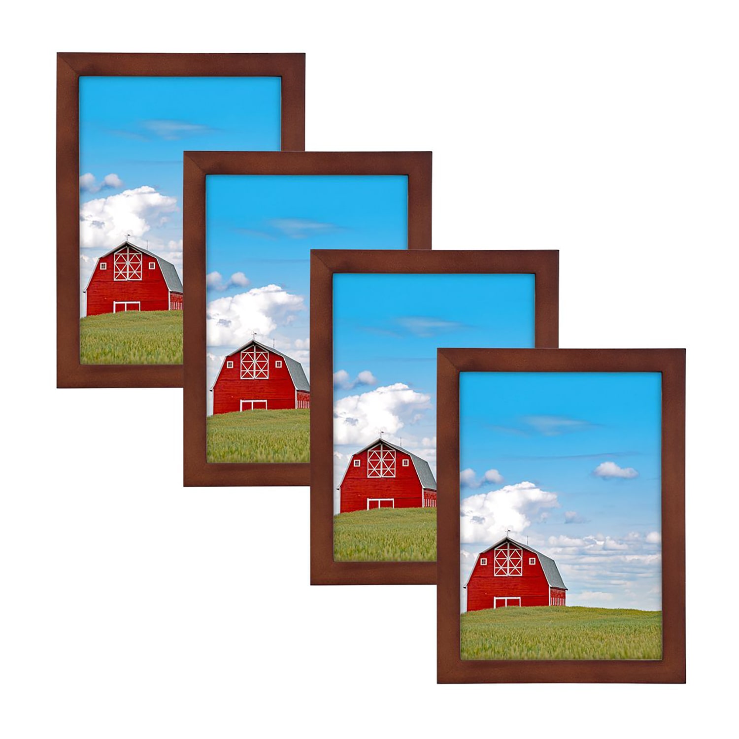 Malden 4 Pk 5x7 Walnut Concepts 4-pc. Picture Frame Set