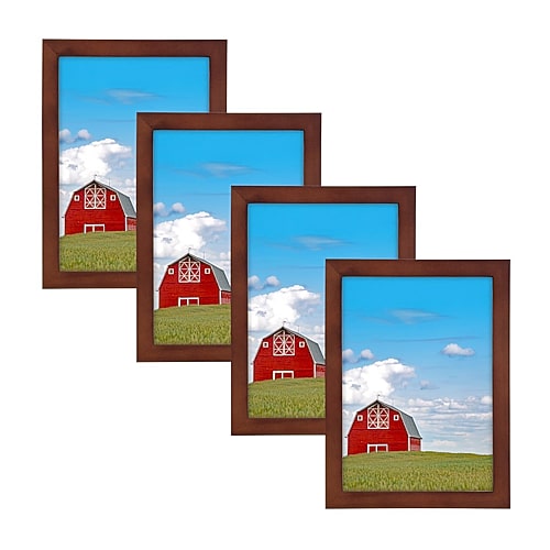 Malden 4 Pk 5x7 Walnut Concepts 4-pc. Picture Frame Set In Brown
