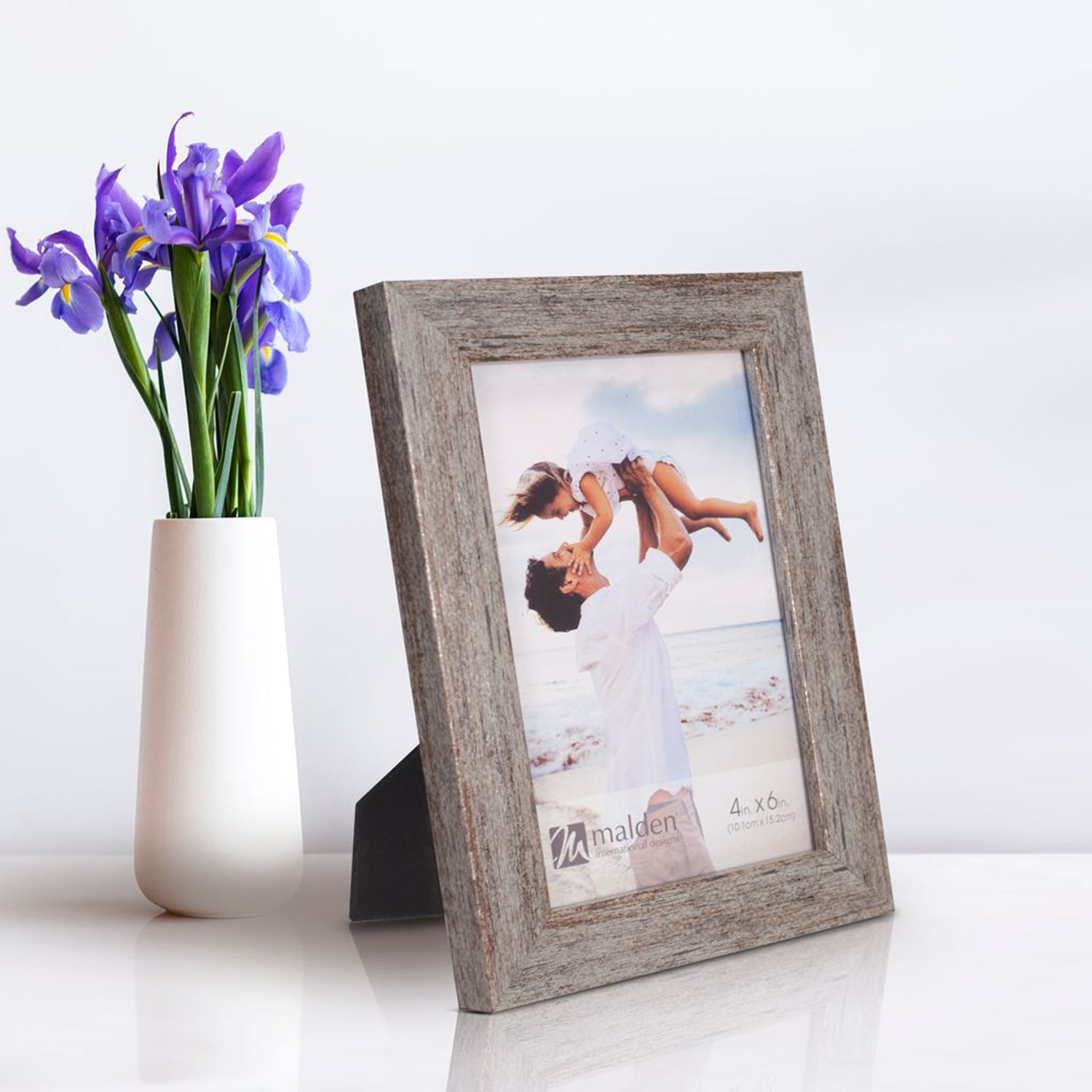 Malden 4 Pack 4x6 Champagne Linear 4-pc. Picture Frame Set