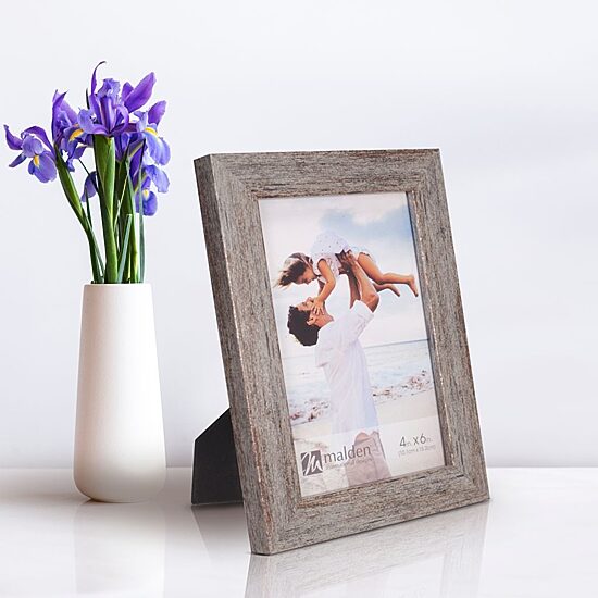 Malden 4 Pack 4x6 Champagne Linear 4-pc. Picture Frame Set