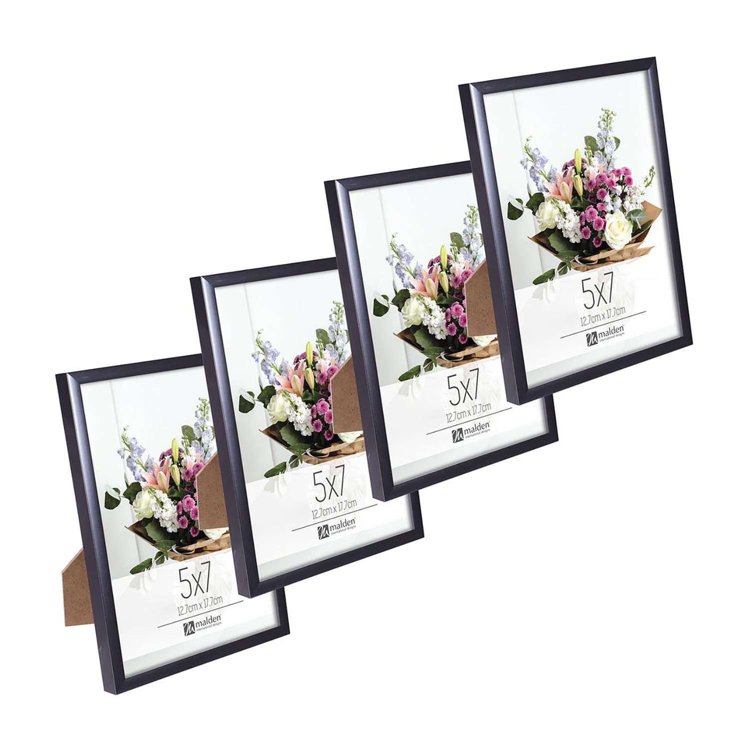 Malden 5x7 Tt Pewter 4-pc. Picture Frame Set
