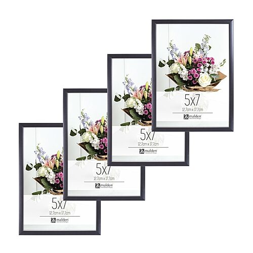 Malden 4 Pk 5x7 Tt Pewter 4-pc. Picture Frame Set In Silver