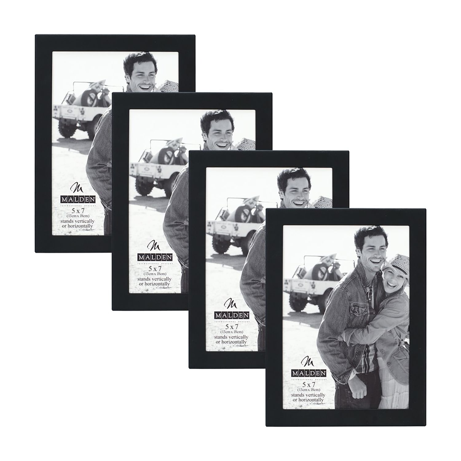 Malden 4 Pk. 5x7 Essentials-Black 4-pc. Picture Frame Set