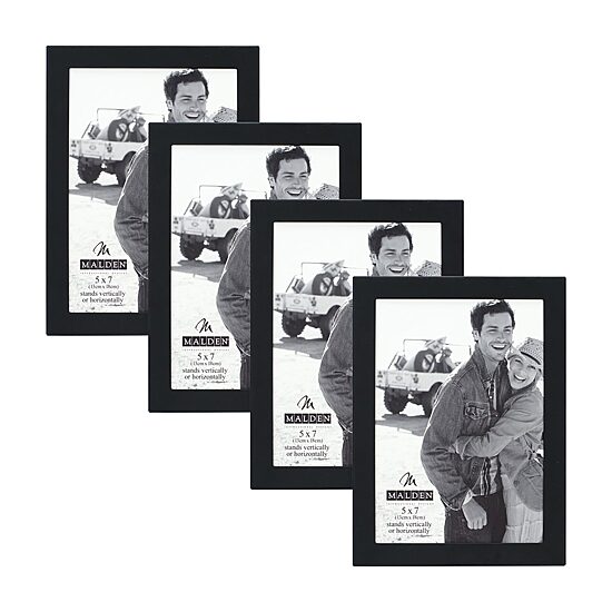 Malden 4 Pk. 5x7 Essentials-Black 4-pc. Picture Frame Set