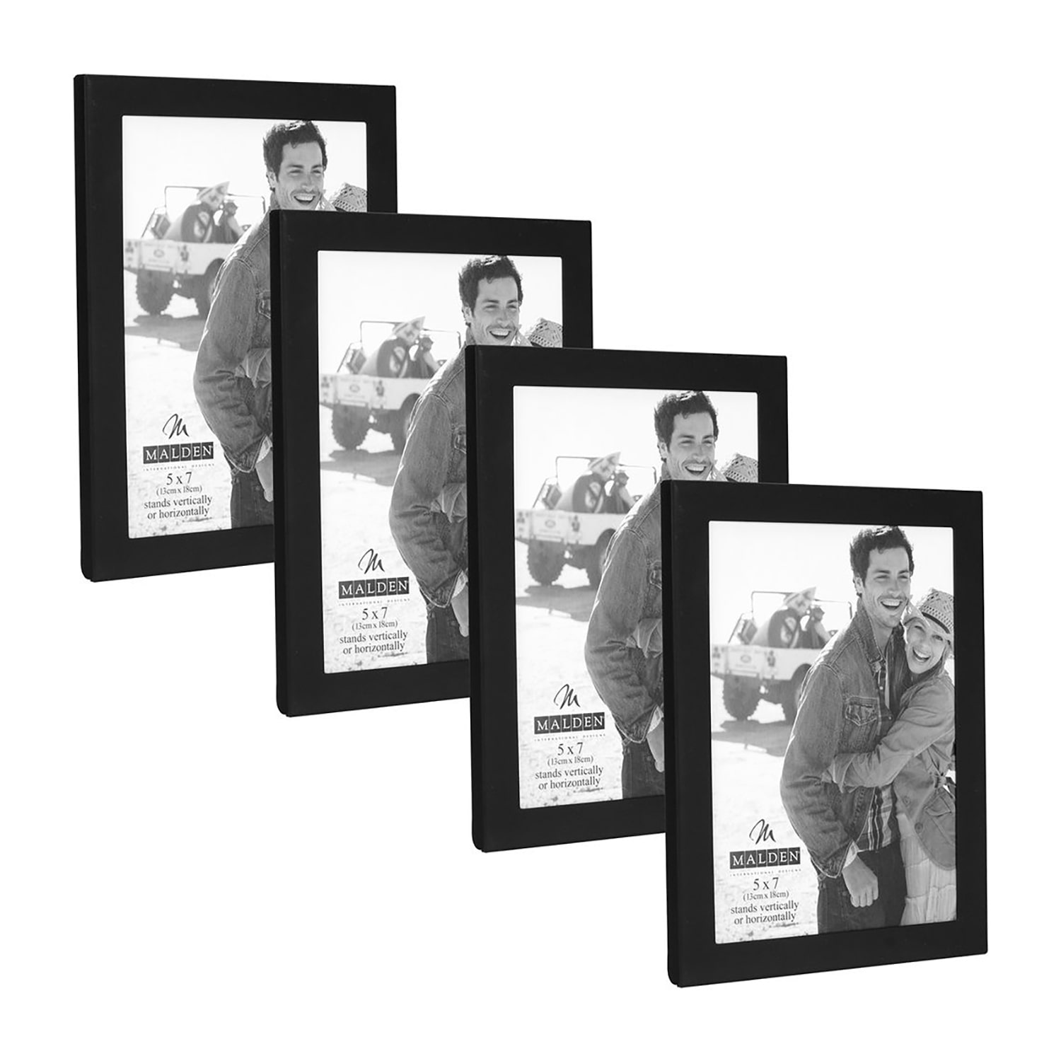 Malden 4 Pk. 5x7 Essentials-Black 4-pc. Picture Frame Set
