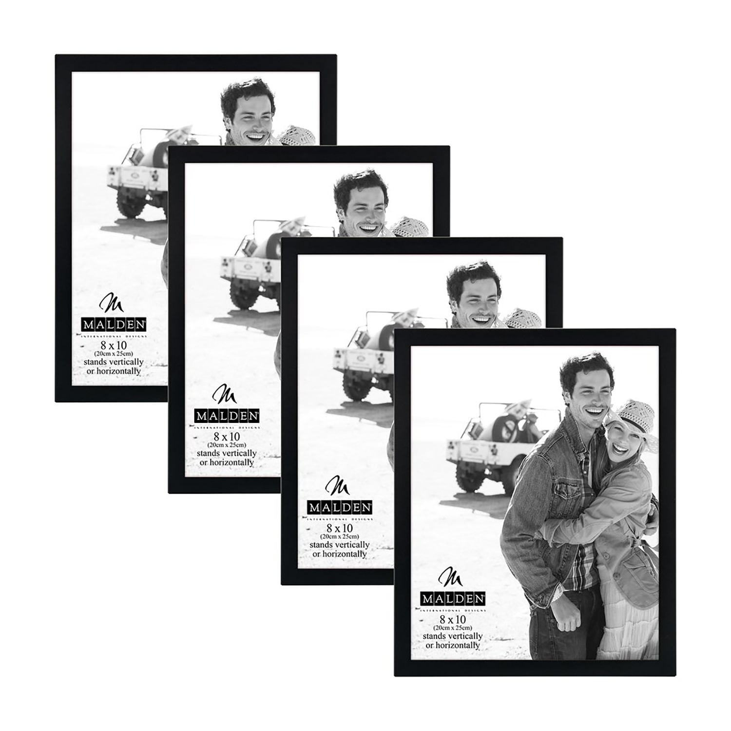 Malden 4 Pk. 8x10 Essentials-Black 4-pc. Picture Frame Set