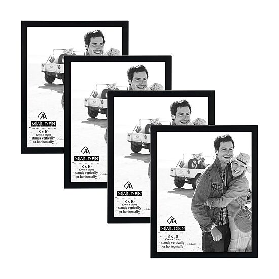 Malden 4 Pk. 8x10 Essentials-Black 4-pc. Picture Frame Set