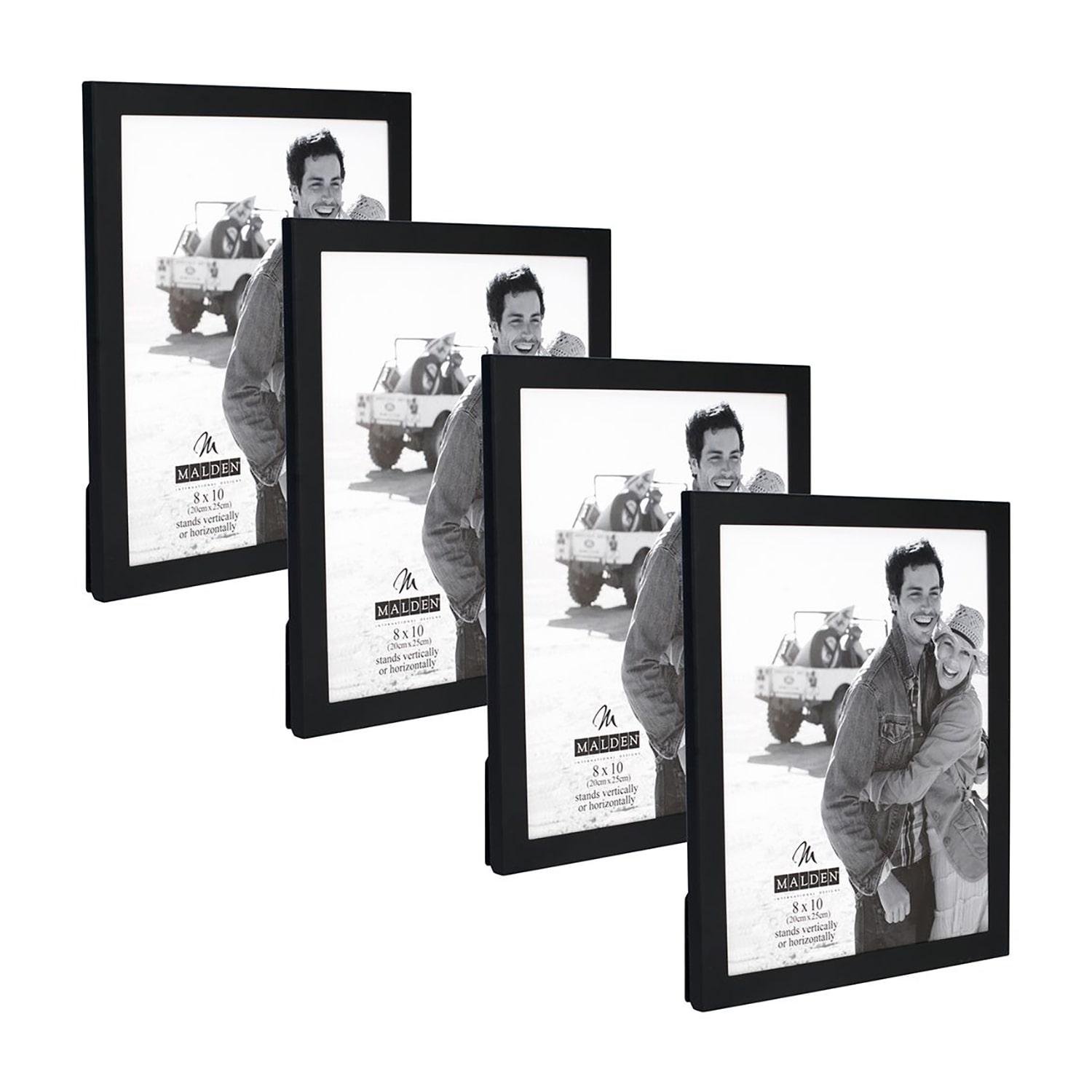 Malden 4 Pk. 8x10 Essentials-Black 4-pc. Picture Frame Set