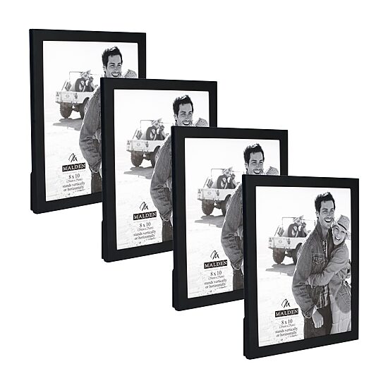 Malden 4 Pk. 8x10 Essentials-Black 4-pc. Picture Frame Set